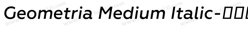 Geometria Medium Italic字体转换